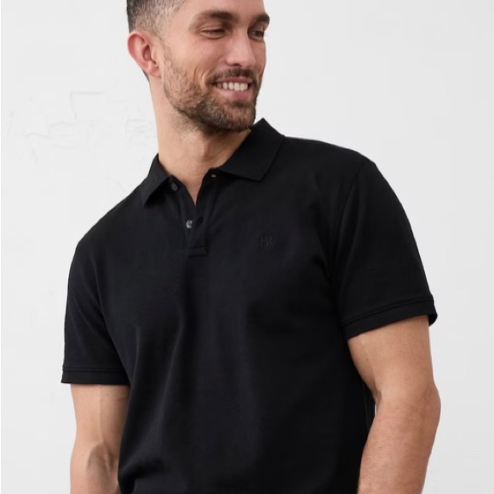 Banana Republic Cotton Monogram Pique Polo shirt XL Tall NWT